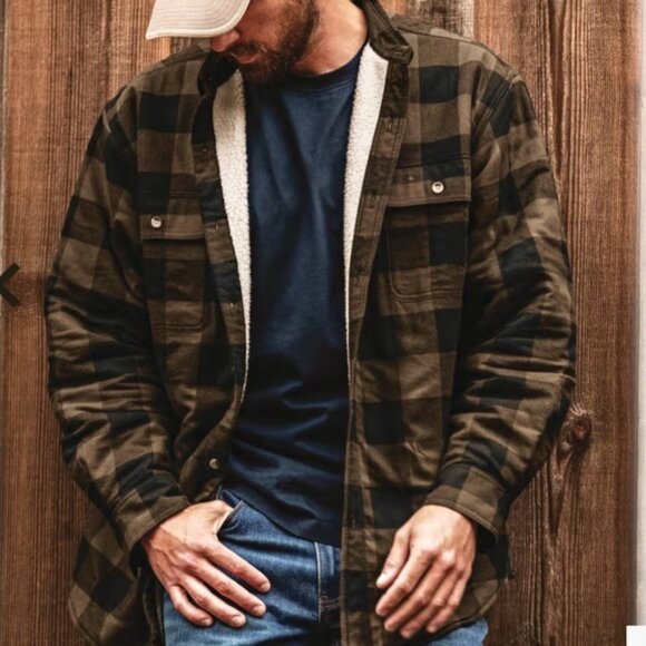 RedHead fleece-lined red & black plaid long sleeved jacket. Men’s size XL - Picture 4 of 13